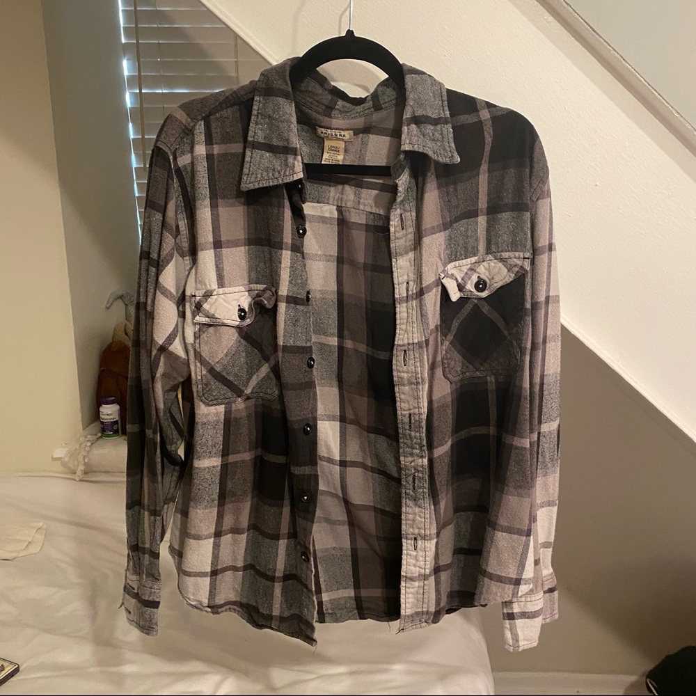 Plaid Grey Flannel